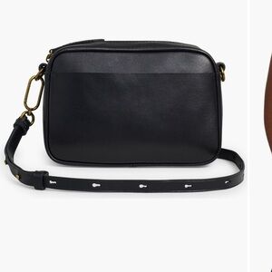 Madewell Carabiner leather Crossbody Bag black